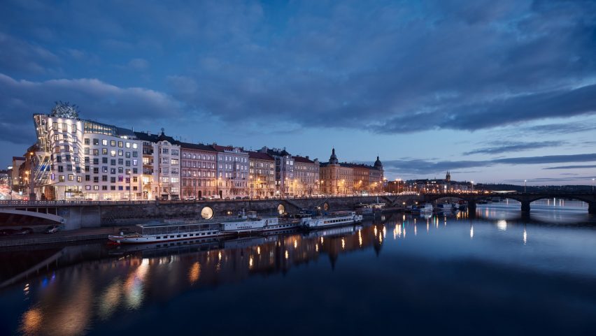 Prague waterfront by Petr Janda