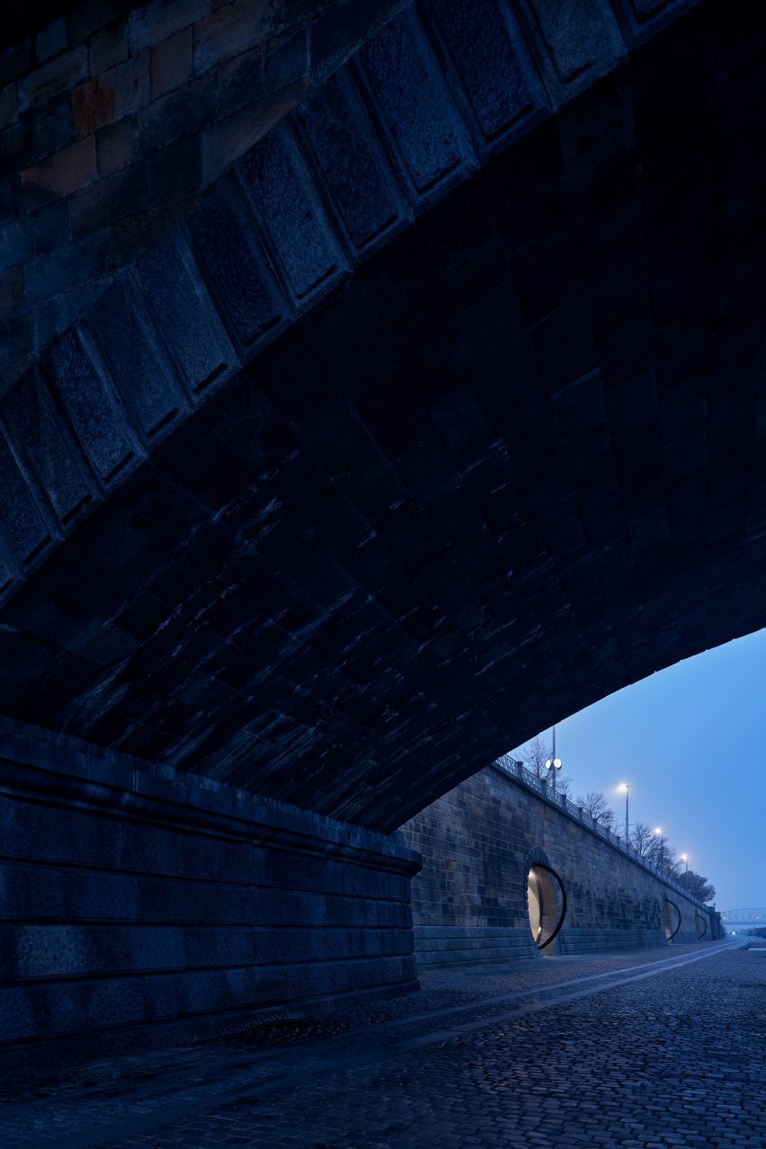 Prague waterfront by Petr Janda