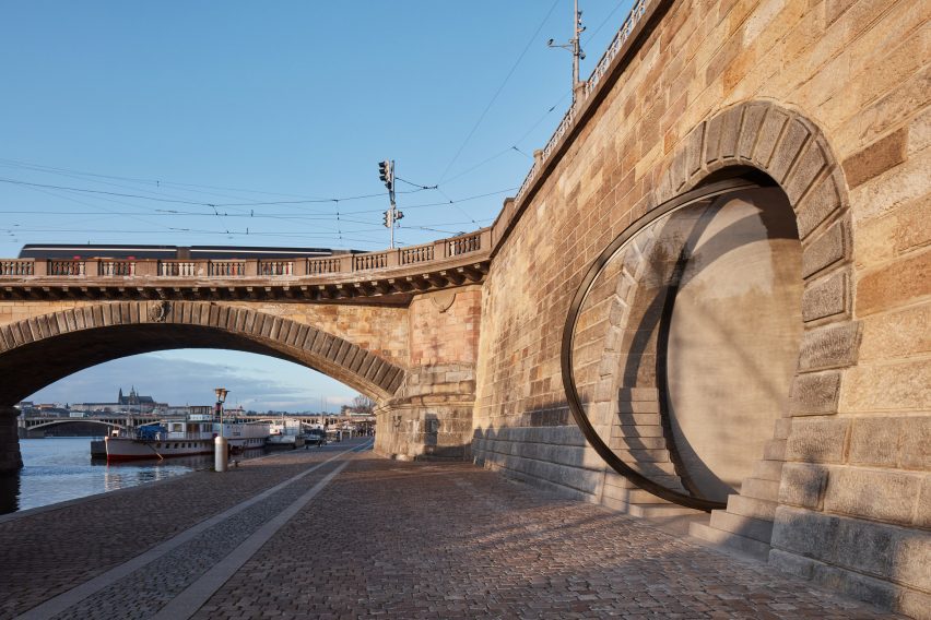 Prague waterfront by Petr Janda