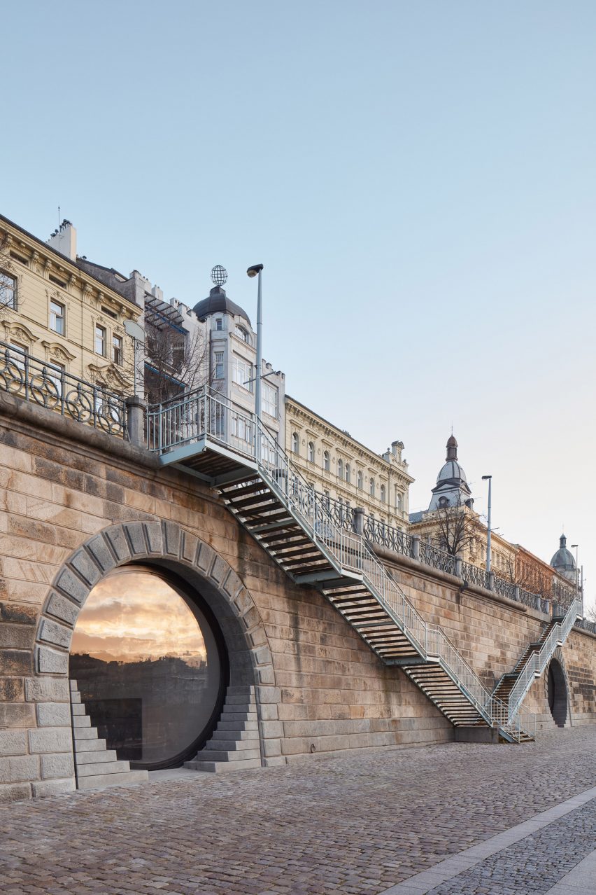 Prague waterfront by Petr Janda
