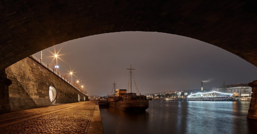 Prague waterfront by Petr Janda