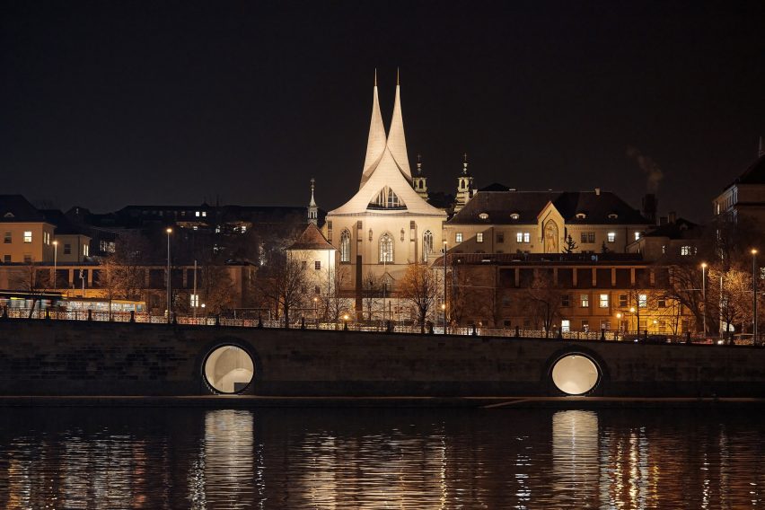 Prague waterfront by Petr Janda