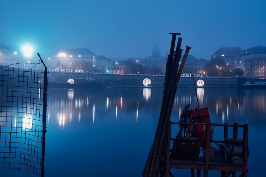 Prague waterfront by Petr Janda