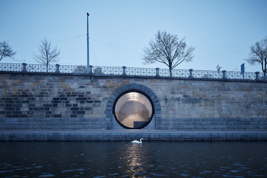Prague waterfront by Petr Janda