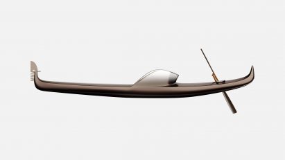 A 3D image of a gondola boat