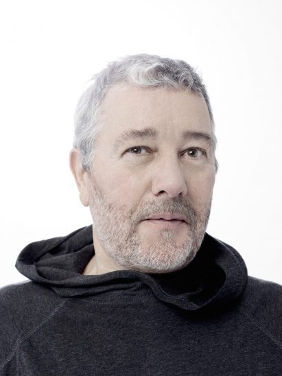 Headshot of Philippe Stark in a black hoody