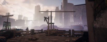 A dark, barren world design for Planet Junk