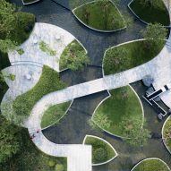 The gardens has a series of winding paths