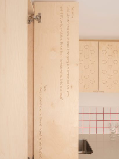Kitchen detail in The Queen of Catford by Tsuruta Architects