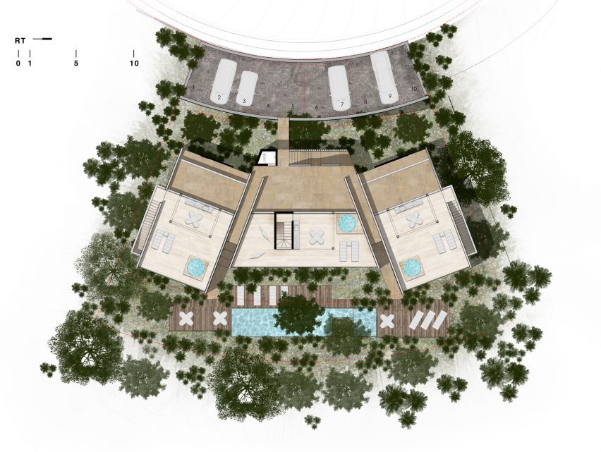 Rooftop floor plan
