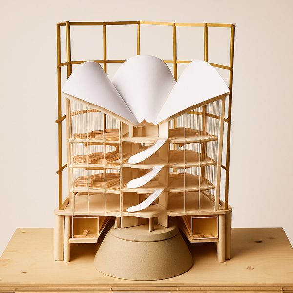 a photo of an architecture model