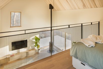 Double-height living open-plan living space