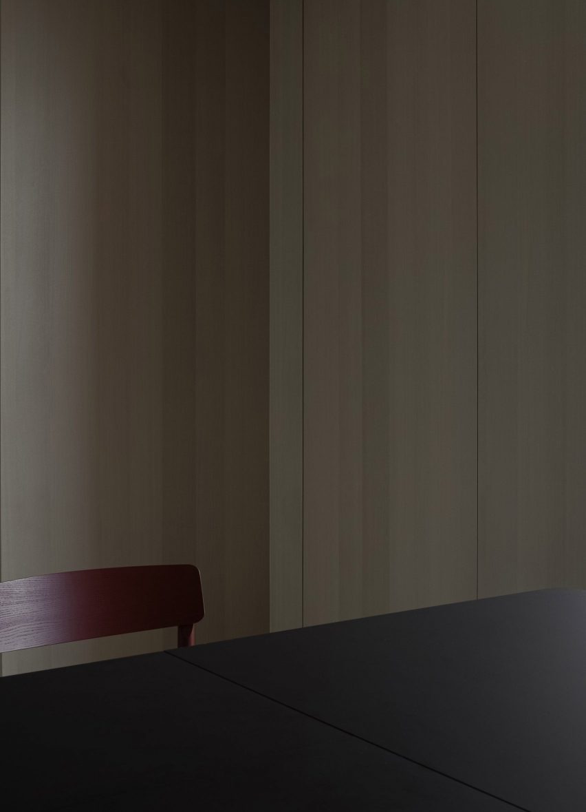 Wood-lined interiors of Red Box by AD Architecture