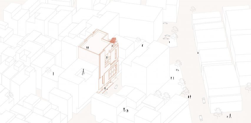 Drawing of Red Box by AD Architecture