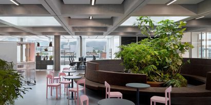 Forest Circle in Roche Multifunctional Workspace Building is the third building by Christ & Gantenbein