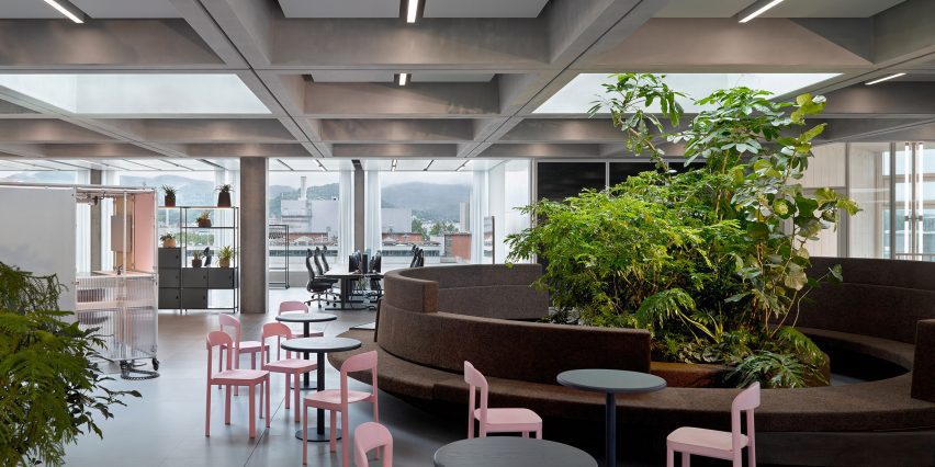 Forest Circle in Roche Multifunctional Workspace Building is the third building by Christ & Gantenbein