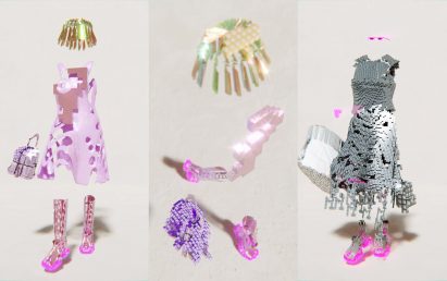 Abstract forms were used to create clothing