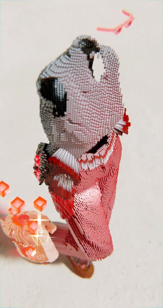Decrypted Garments have a blocky look