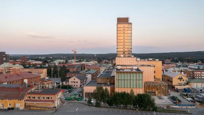 Buildings in Skellefteå in Sweden