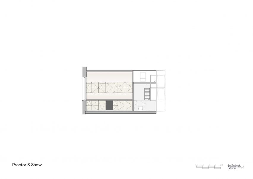 Section of Shoji Apartment by Proctor & Shaw