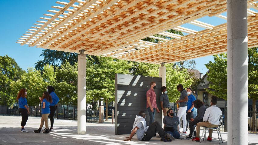 SPLAM pavilion by SOM architects and University of Michigan Taubman College