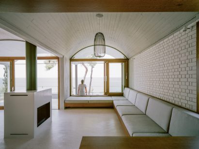 A living room inside St Minas House