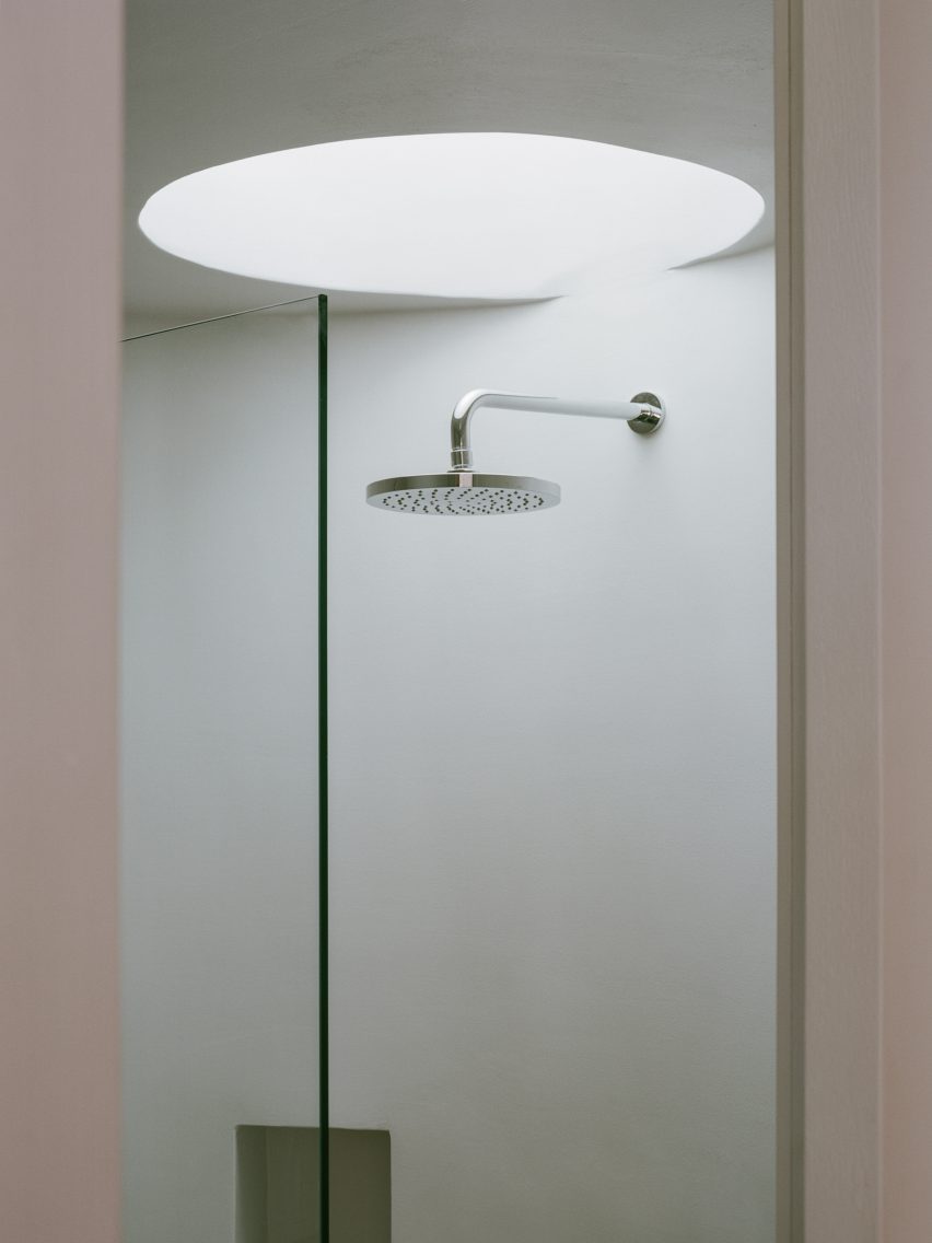 Skylit shower