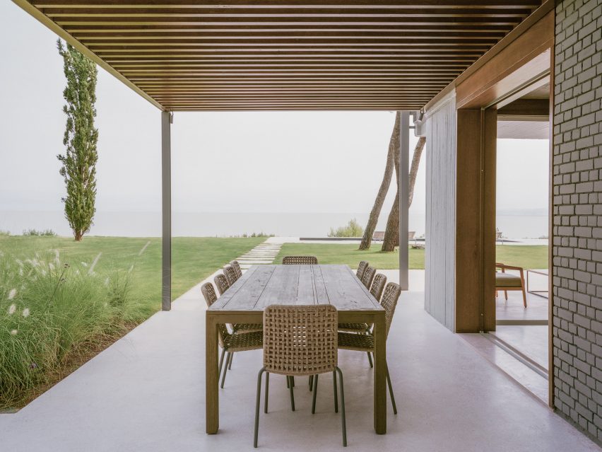 Villa terrace in Greece