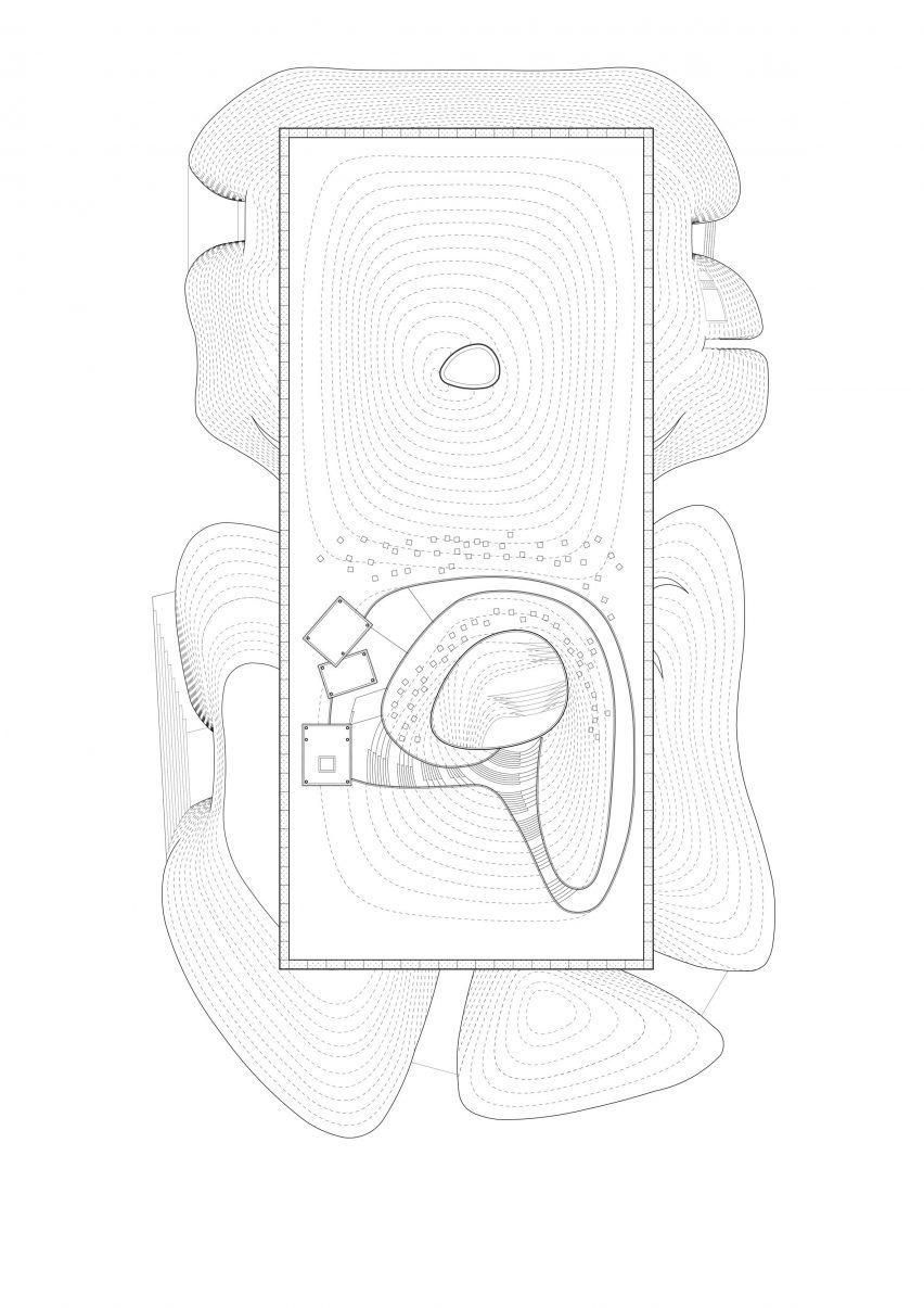 Yang Liping Performing Arts Center roof plan