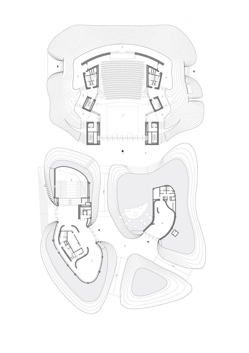 Yang Liping Performing Arts Center ground floor plan