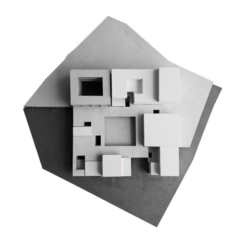Massing model of the building