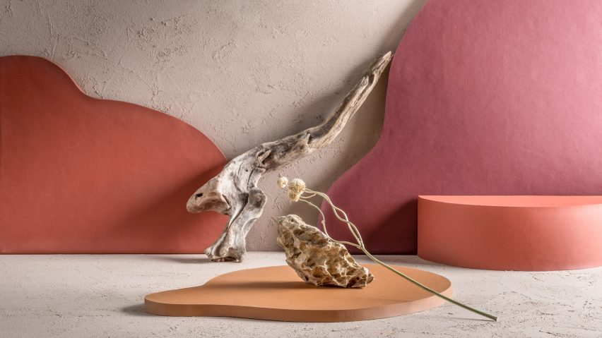 Red-hued UF Select fabric samples by Ultrafabrics
