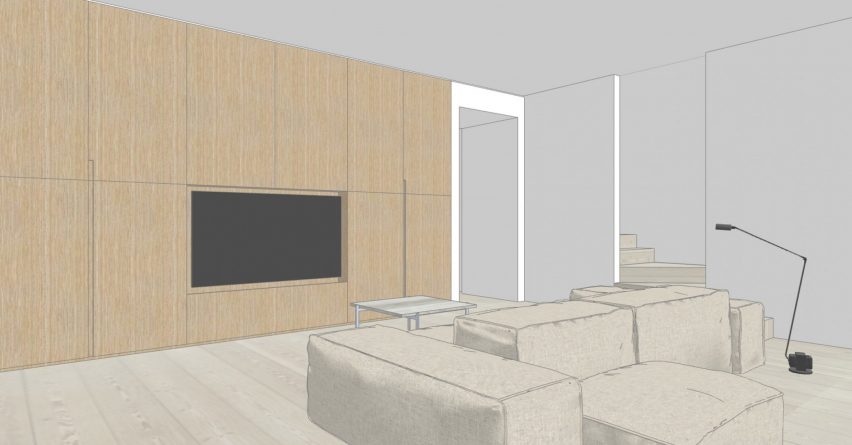 Rendering of the living space