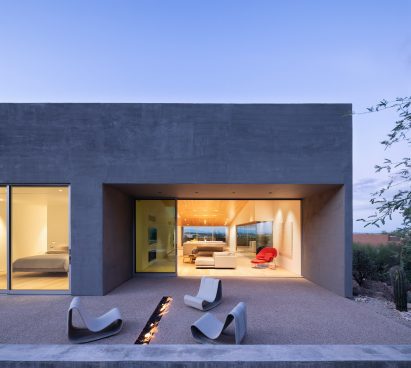 The outside terrace