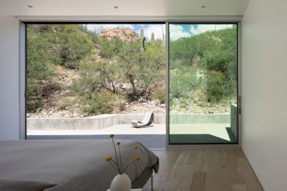 HK Associates added sliding doors to the bedroom