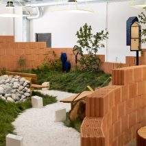 Habitats installation at Milan Design Week by Note Design Studio for Vestre