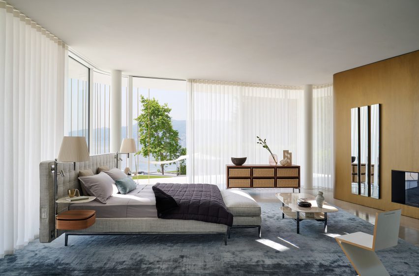 A photograph of Volage EX-S Night bed by Philippe Starck for Cassina