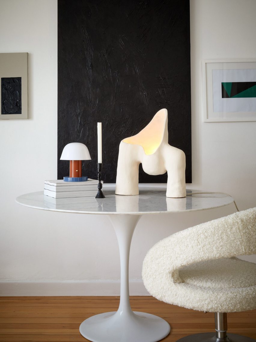 A photograph of the Womb Lamp series by Jan Ernst 
