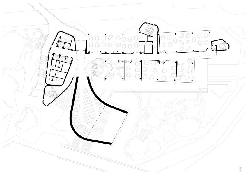 Ground floor plan of Deakin Law School by Woods Bagot
