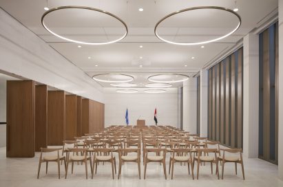 Neutral interiors in the diplomacy building