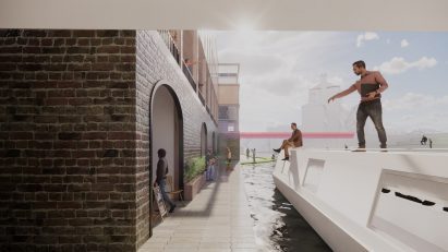 An illustration of a research and learning centre based in the heart of King's Cross