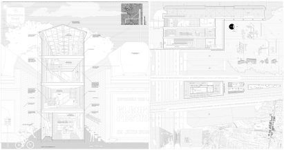 An architectural illustration of Melbourne's highstreet