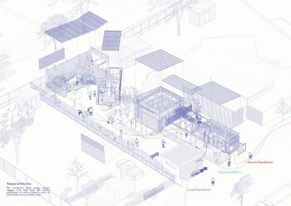 An architectural illustration