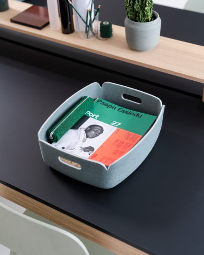 A photograph of The Restore Tray in Dusty Green