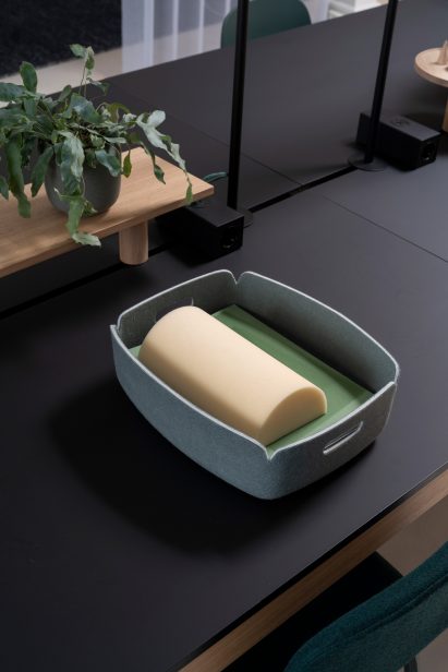 A photograph of the Restore Tray in Dusty Green