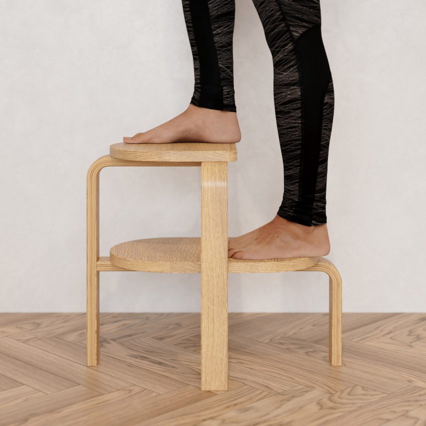 A photograph of the step stool