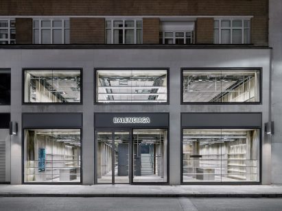 The exterior of the balenciaga sloane street flagship