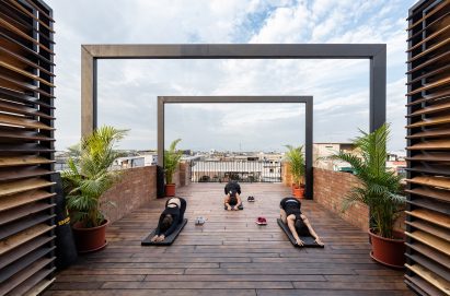 Yoga at the Bardales Urban Training Center