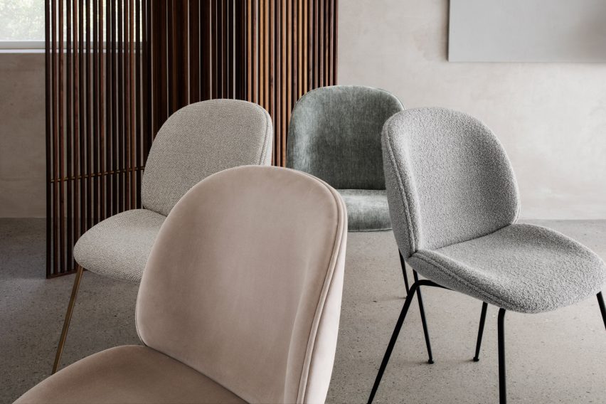 Beetle dining chairs by GamFratesi