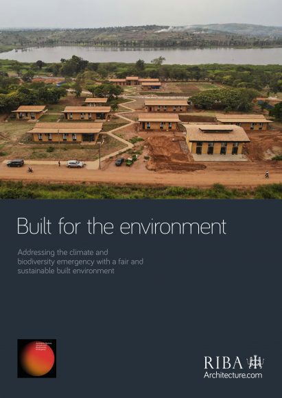 The Built for the Environment climate report cover